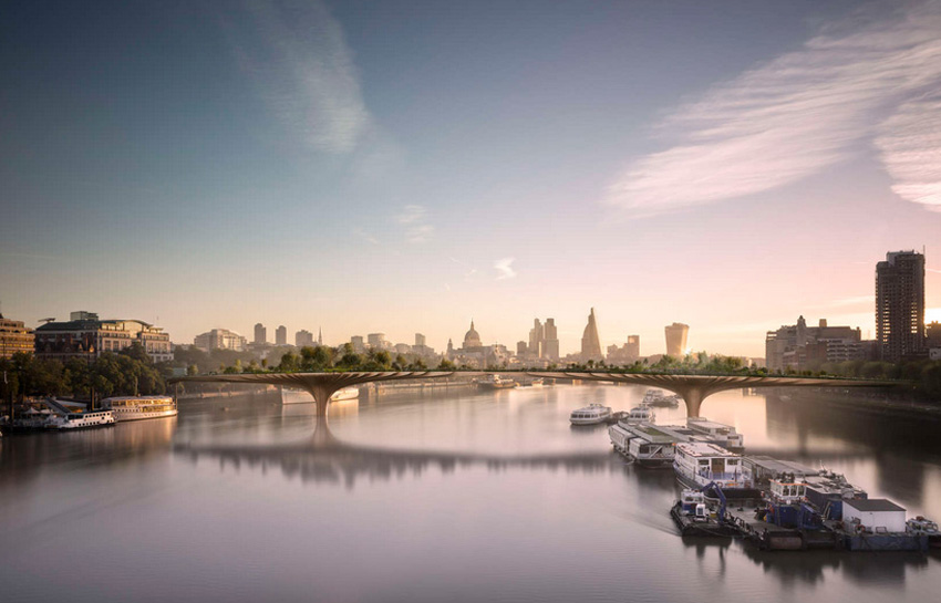 Проект уникального Моста "Bridge Garden" в Лондоне Проект уникального Моста "Bridge Garden" в Лондоне