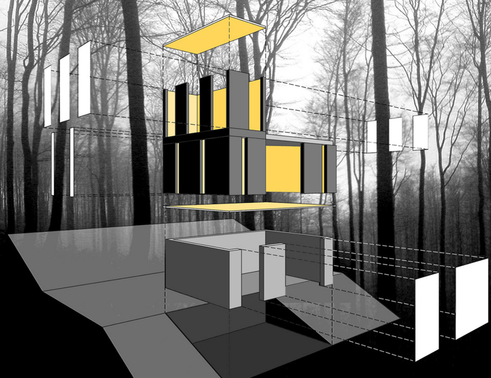 Stacked Cabin проект дома Stacked Cabin проект дома