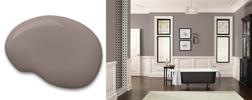 Густой темно-серый Poised Taupe SW 6039 от Sherwin-Williams Густой темно-серый Poised Taupe SW 6039 от Sherwin-Williams